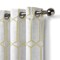 Threadmade Home Kaiden Geometric Room Darkening Window Curtain, Light Gold - 52"W x 84"L
